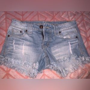 Blue Asphalt, Low Rise Denim Shorts (Junior)
